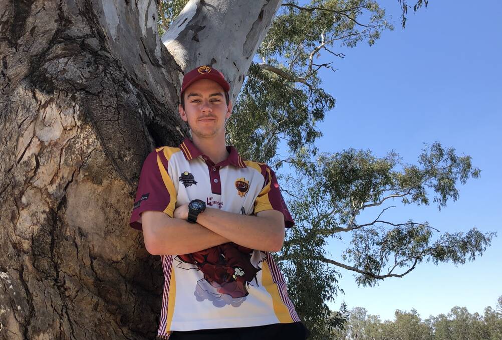 YOUNG BULL: Lake Albert paceman Tom Doig at Rawlings Park, where he hit his top score last round, and took a hat-trick earlier in his career. Picture: Peter Doherty