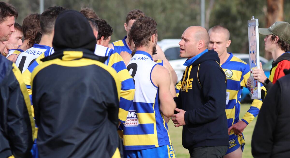 JUDGEMENT DAY: MCUE coach Jeremy Rowe is excited about their prospects in Sunday's first semi-final against Wagga Tigers. 