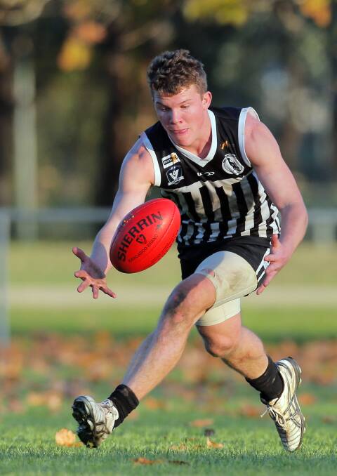Daniel McCarthy playing for Border-Walwa in 2017. Picture: The Border Mail