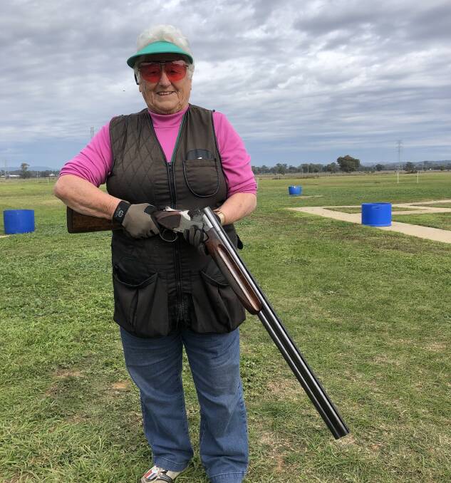 'IT'S THE PEOPLE': 80-year-old Nancy Badewitz has been travelling from Bombala to Wagga for two decades for the national skeet championships. 
