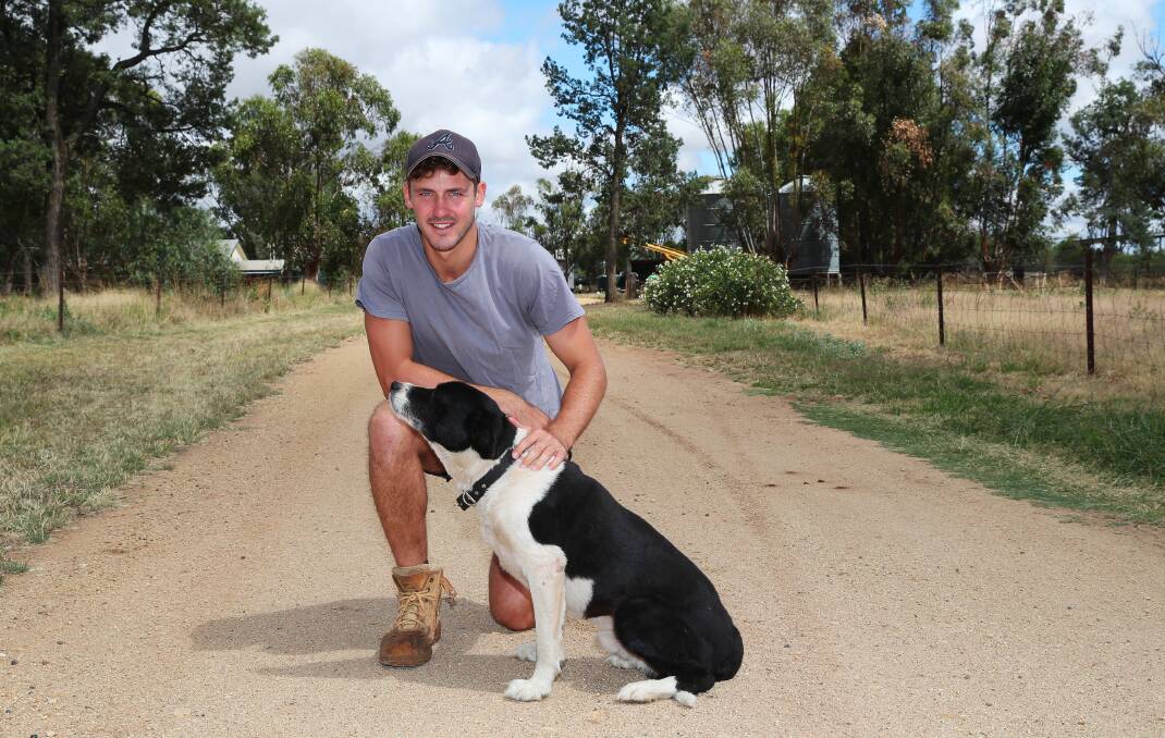 HOME SWEET HOME: AFL footballer Harry Perryman wasn't the only one happy to be back for Christmas. Pictures: Emma Hillier