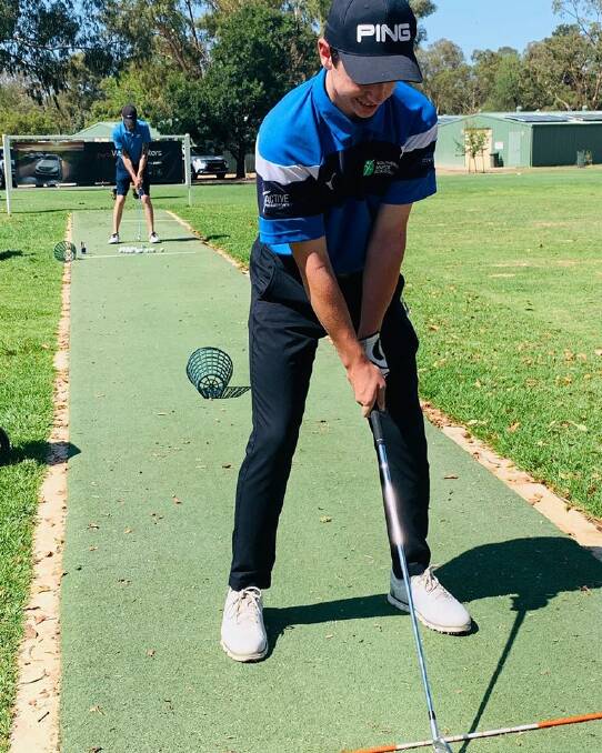 SSA golf program's Tom Stewart. The golfers had the benefit of being able to continue their training. 