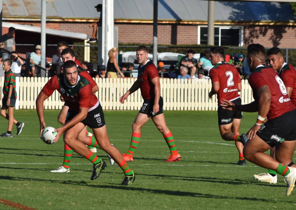EXCITING: Souths fullback Corey Allan made an impact early, looking dangerous when he was involved. Picture: Courtney Rees