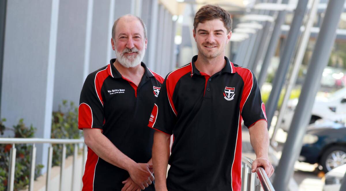 EXCITED: North Wagga president Brendan Nilsen is rapt to announce club junior Cayden Winter as Saints coach for next season. Picture: Les Smith