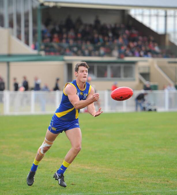 Nick Collins playing for Canberra Demons in Wagga in 2016. 