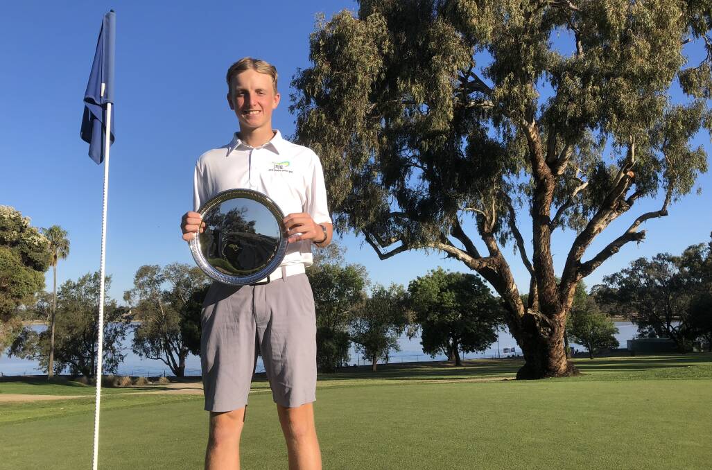 BACK TO BACK: Wagga Country Club Champion Bart Carroll after a successful defence of his title on Sunday afternoon. Picture: Peter Doherty