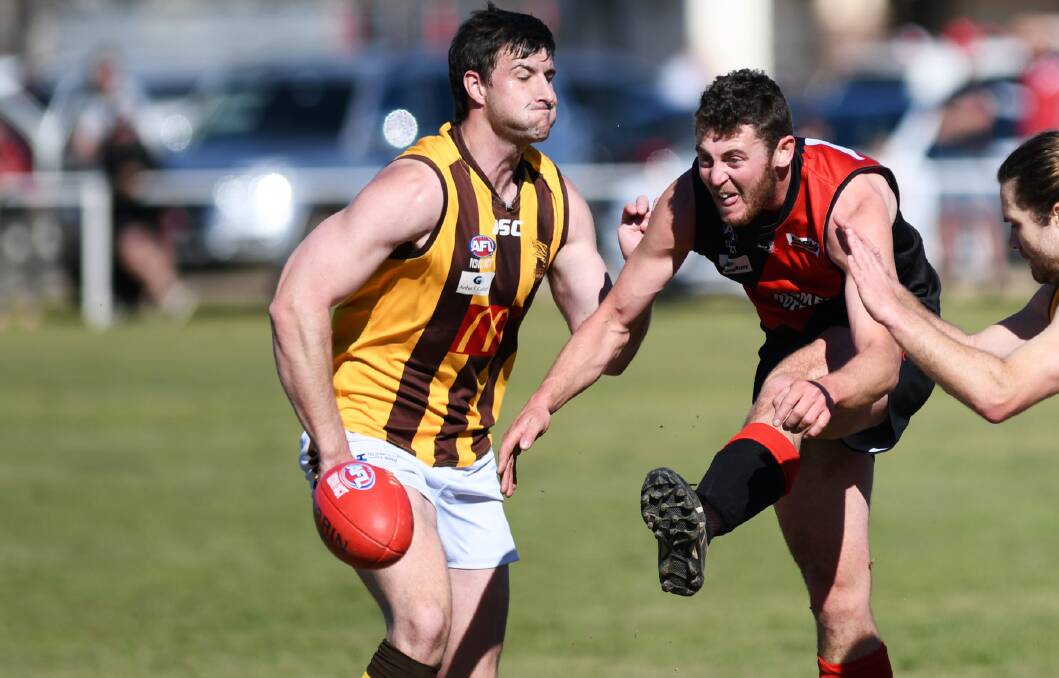 Nick Hull in the 2019 finals against Marrar.