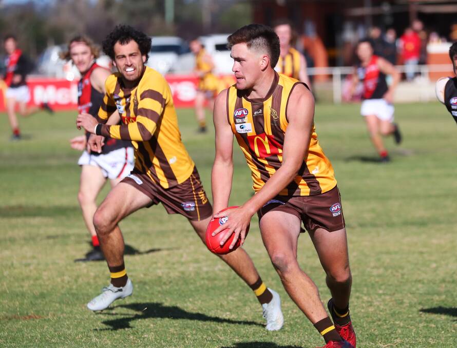 KEY ROLES: East Wagga-Kooringal's Alex Rogers has been in consistently good form and Brocke Argus (left) is coming off one of his best games all year. 