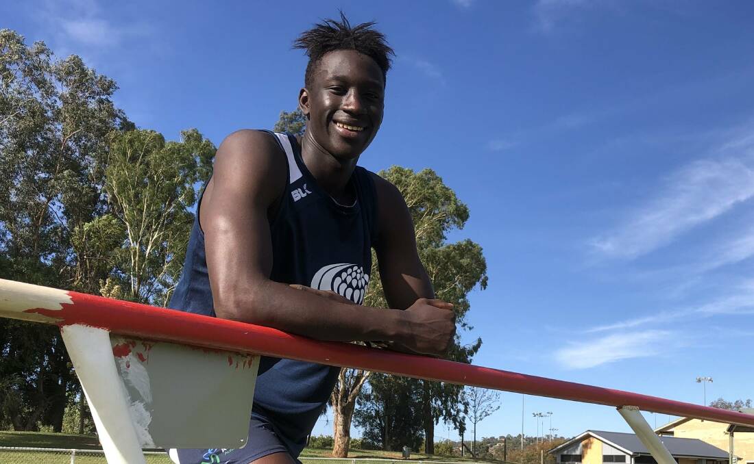 LEADERSHIP MATERIAL: Wagga's Godfrey Okerenyang has been named captain of the NSW team for the Australian All Schools Athletics Championships in December.