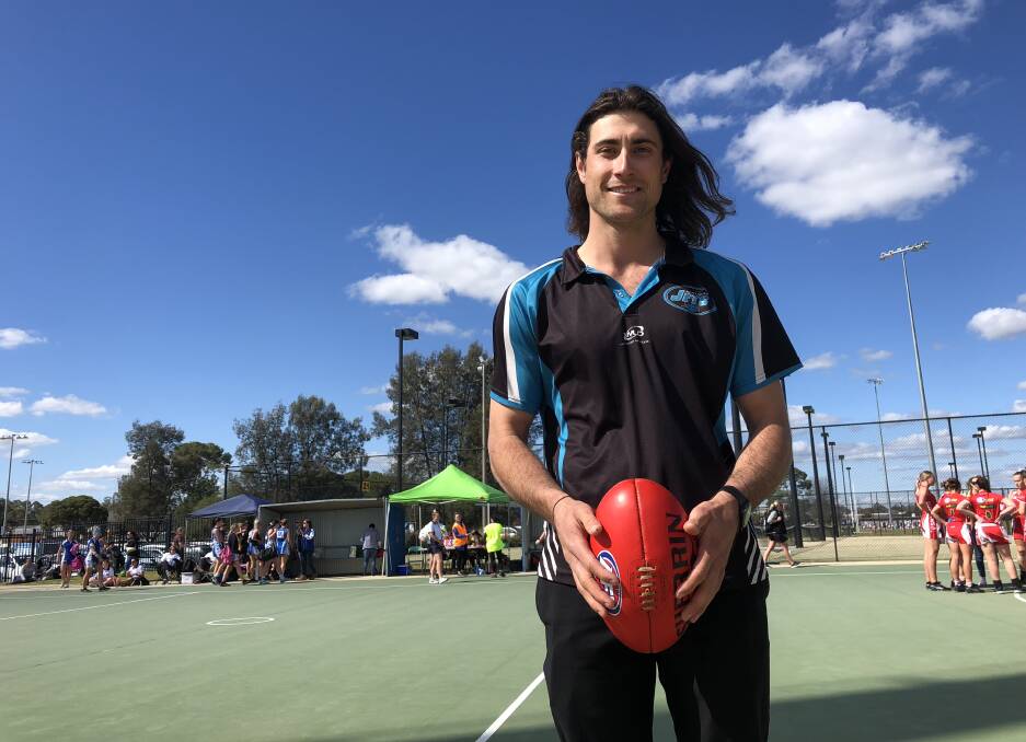 MAN FOR THE JOB: New Northern Jets coach Mitch Haddrill was watching the club's A Reserve netballers power into the grand final on Saturday. Picture: Peter Doherty