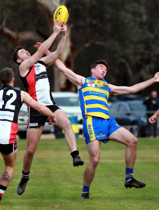 ABRUPT HALT: Trial matches were the extent of a 2020 season for Farrer League clubs including North Wagga, who took on Mangoplah-Cookardinia United-Eastlakes two weeks ago. Picture: Les Smith