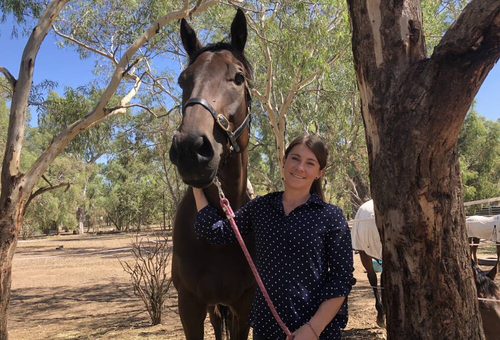 BIG OCCASION: Apprentice jockey Belinda Wright with the Maree Hopkins-trained Son of Spartacus on Friday, ahead of the rich SDRA Country Championships Qualifier. Picture: Peter Doherty