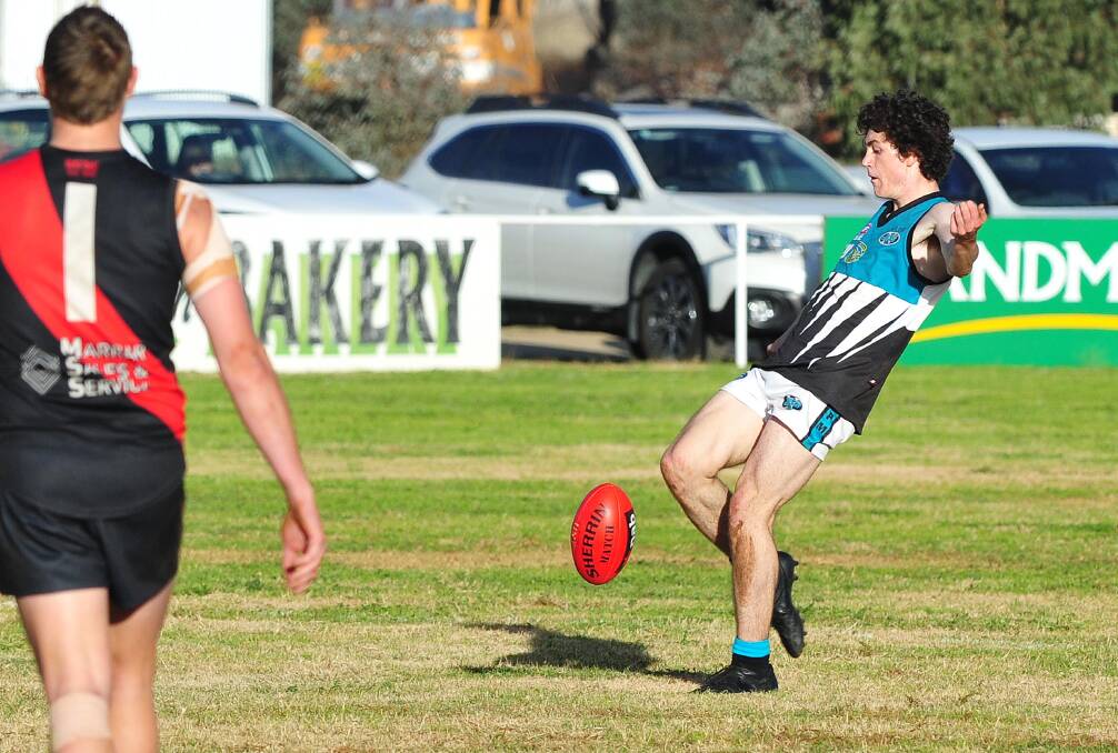 Jeromy Lucas playing for the Northern Jets at Langtry Oval in 2017. Injury and higher level commitments prevented him making an appearance at his home club last year.