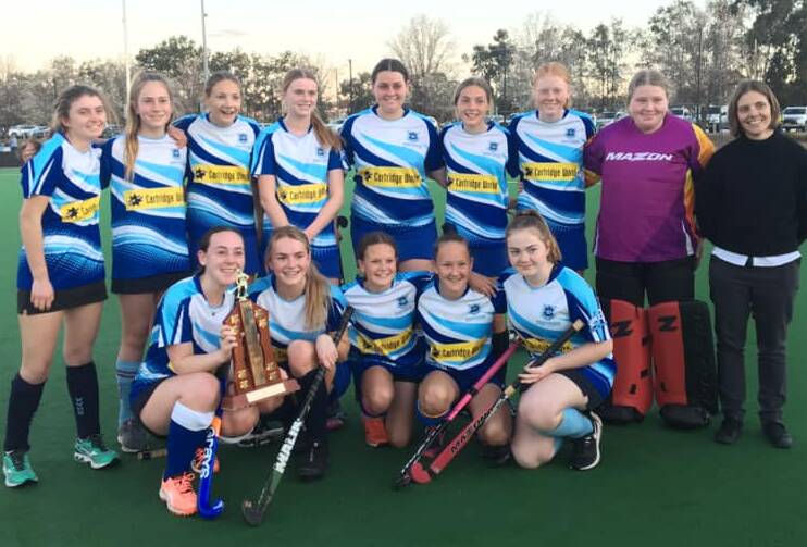 ON SONG: Wagga High girls hockey team claimed the Meaghan Bradford Memorial Trophy on Wednesday night. 