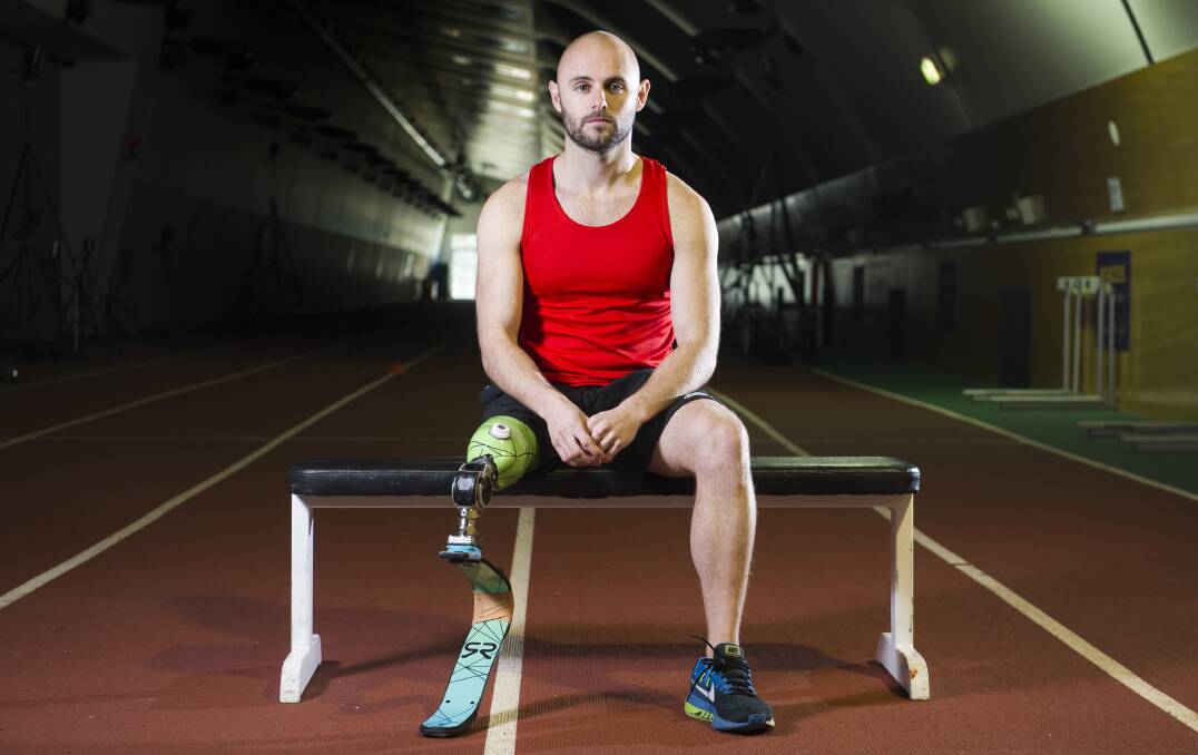 FOCUSSED: Temora's Scott Reardon says a setback keeping him out of the world champs only steels his ambition for the 2020 Paralympics. Canberra-based Reardon is pictured last year. Picture: Elesa Kurtz, The Canberra Times