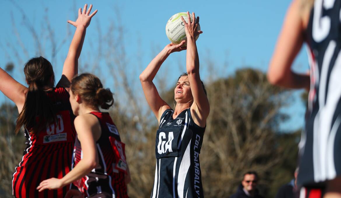 SHOOTING INTO THE RECORD BOOKS: Coleambally's Lauren Pound won her 10th A grade best and fairest for the club. 