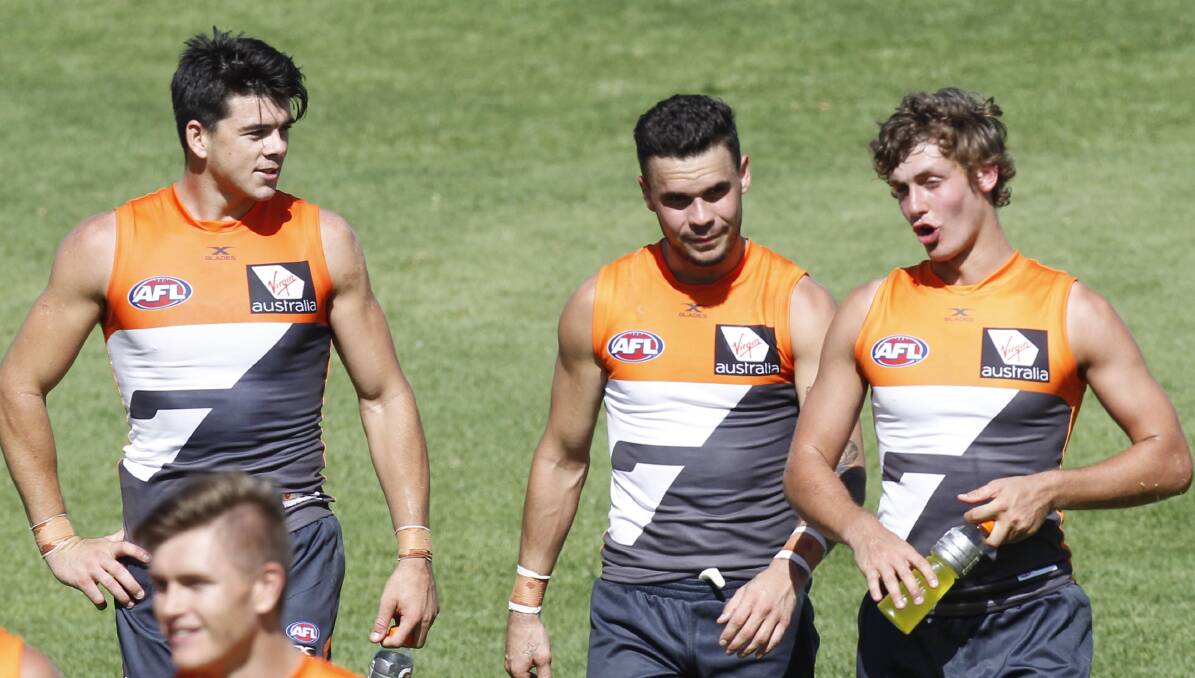 The Giants were too good for the Eagles at Narrandera Sportsground. Pictures: Les Smith