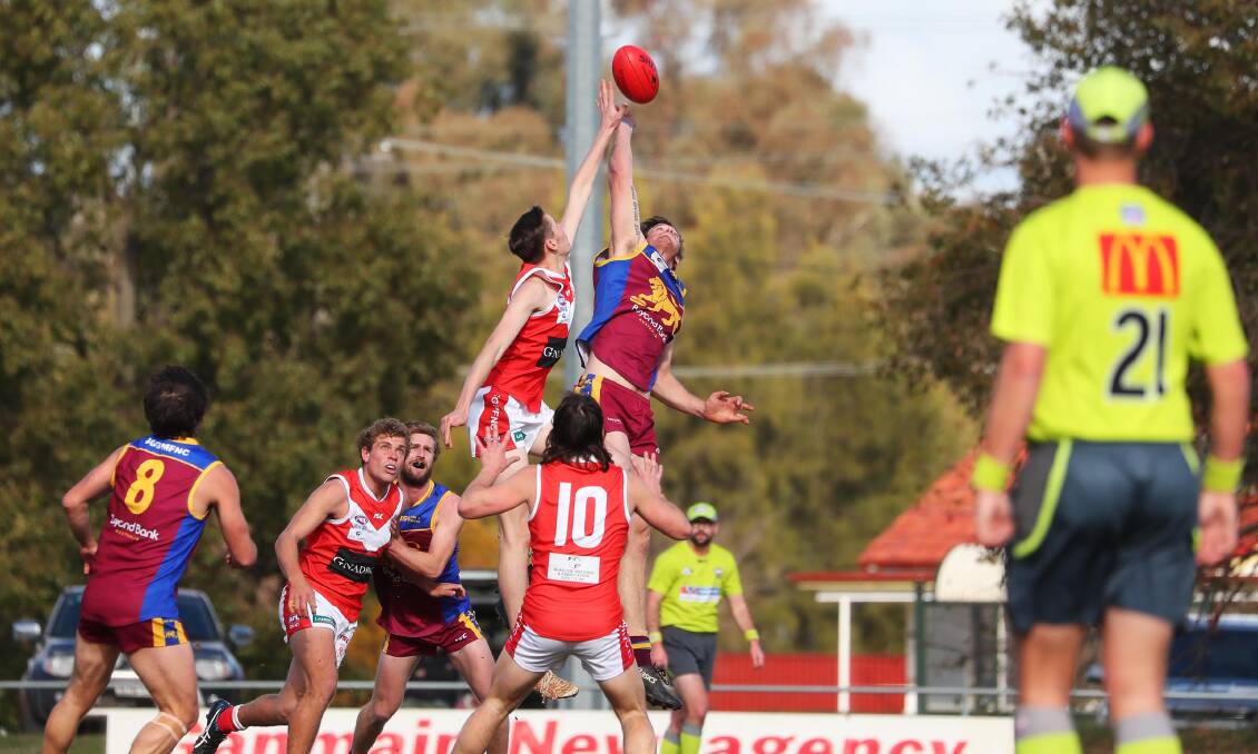 Ganmain-Grong Grong-Matong hosted Collingullie-Glenfield Park last week in the last of their 'same-day' junior and senior football and netball dates this season. Picture: Emma Hillier 