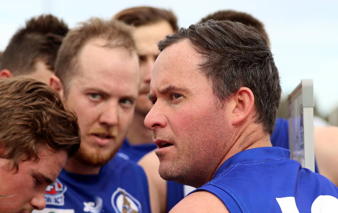 ENJOYMENT: Temora coach Jake Wooden is thrilled in their late-season efforts, while forward Jason Reid played a big role in the win against the Jets with five goals. Picture: Les Smith