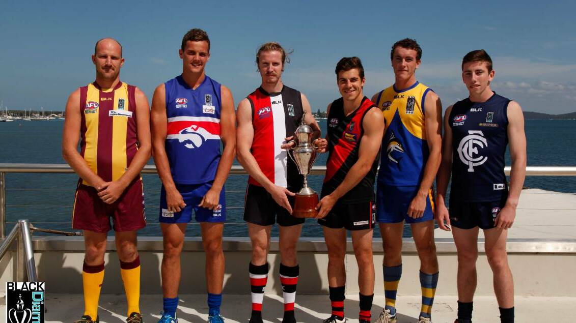 FORMER BULLDOG: Anthony Atkin, second from left, joins Temora from Warners Bay in the Black Diamond League. Picture: Newcastle Herald