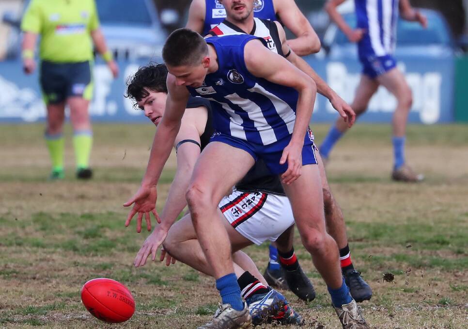 Temora's Will Reinhold was one of four players to finish with three goals.