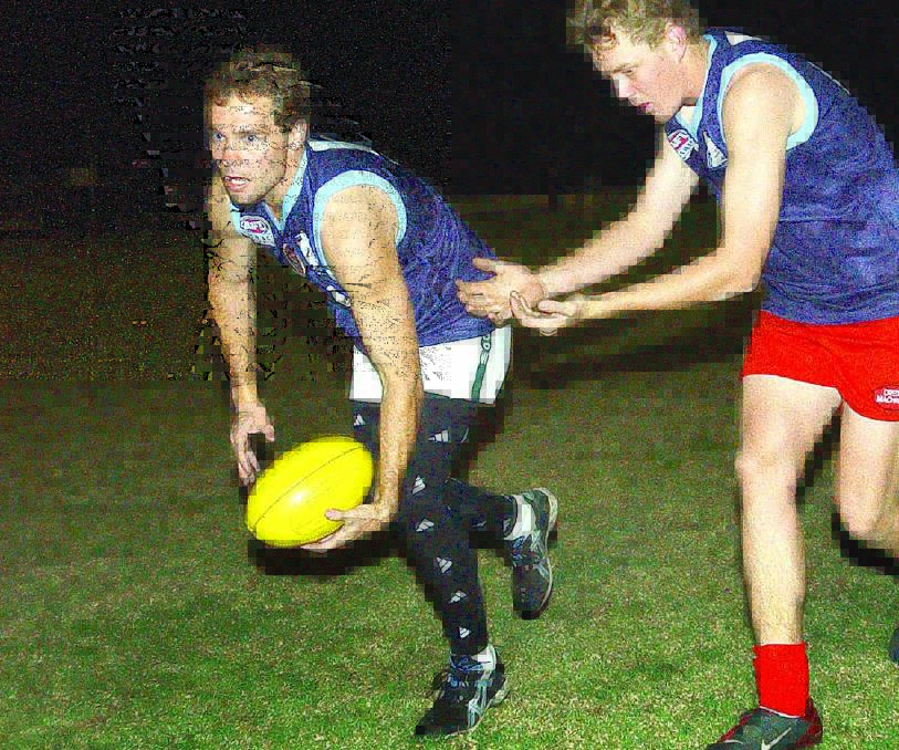 Alex Manley at footy training back in 2003