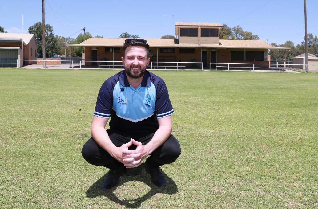 BLUE BLOOD: South Wagga president and captain Joel Robinson at McPherson Oval, the scene of his unbeaten century last round. Picture: Les Smith