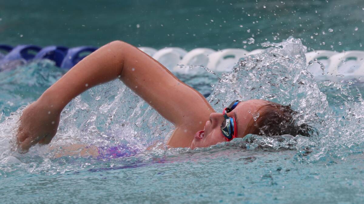 AGE CHAMPION: Georgie Walker was the Junior Girls champion at South Wagga's swimming carnival on Thursday. Picture: Les Smith