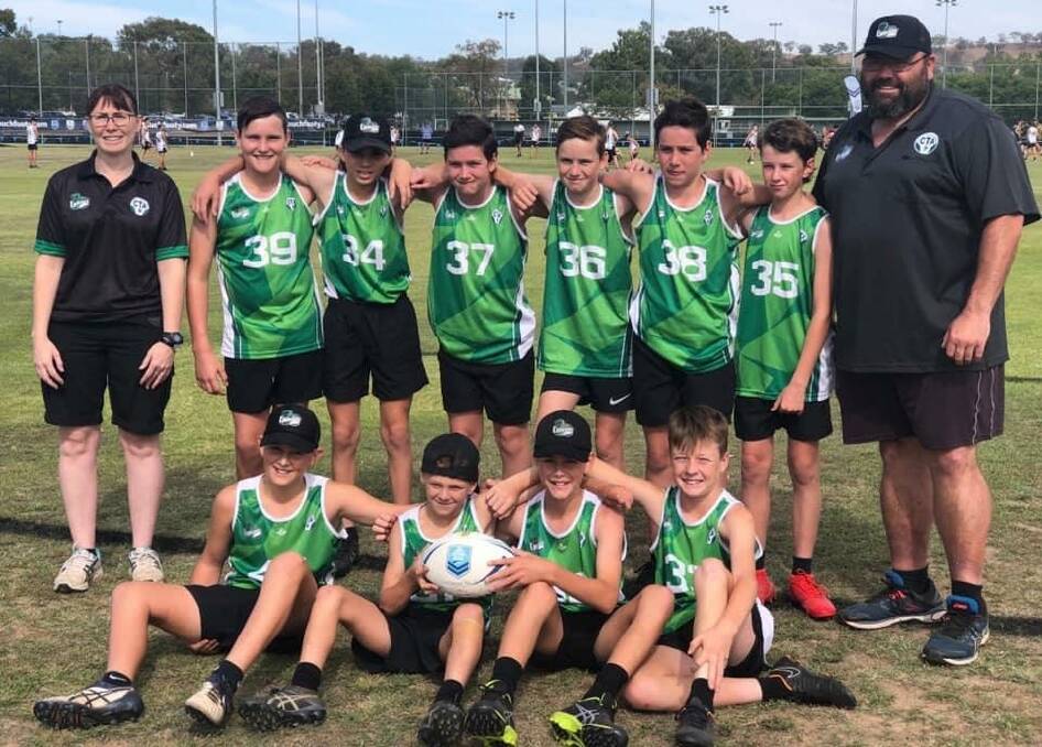 HONOURED: Coolamon Cougars under 14 team is one of four nominees for the NSW Touch Junior Team of the Year award. 