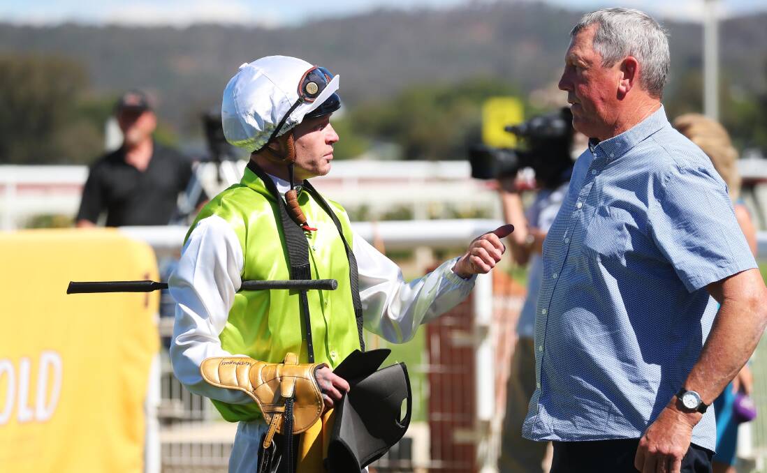 IMPORTANT PARTNERSHIP: Jockey Blaike McDougall will ride Noble Descent for Wagga trainer Gary Colvin in Saturday's Corowa Cup. Picture: Emma Hillier