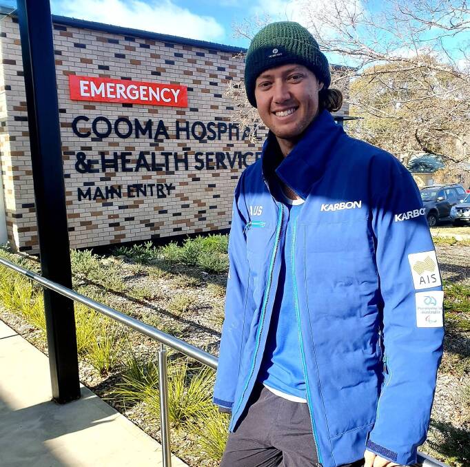 NEAR MISS: Winter Paralympics hopeful Josh Hanlon got acquainted with Cooma Hospital after a recent crash on the slopes.