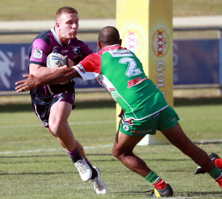 TRIPLE TREAT: Cody Hodge on the move for Southcity against Brothers. Picture: Les Smith