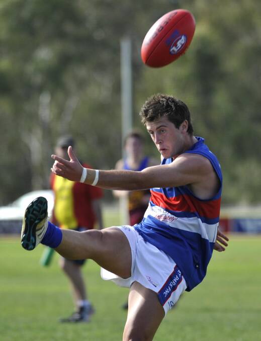 Brooks playing for Turvey in 2014. Picture: Les Smith