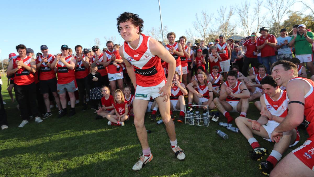 BACK ON DECK: Collingullie-GP welcome Dan Kennedy back for Saturday's game at Narrandera, where he was best on ground for the Demons in last year's grand final. Picture: Les Smith