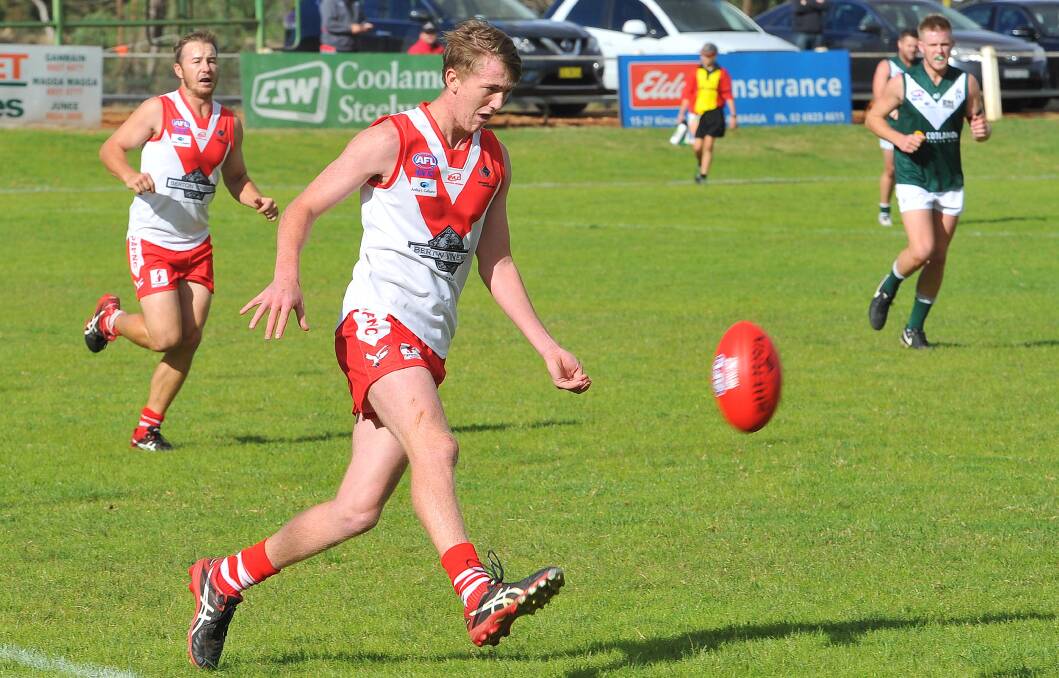 Jacob Conlan playing for Griffith against Coolamon last year. 