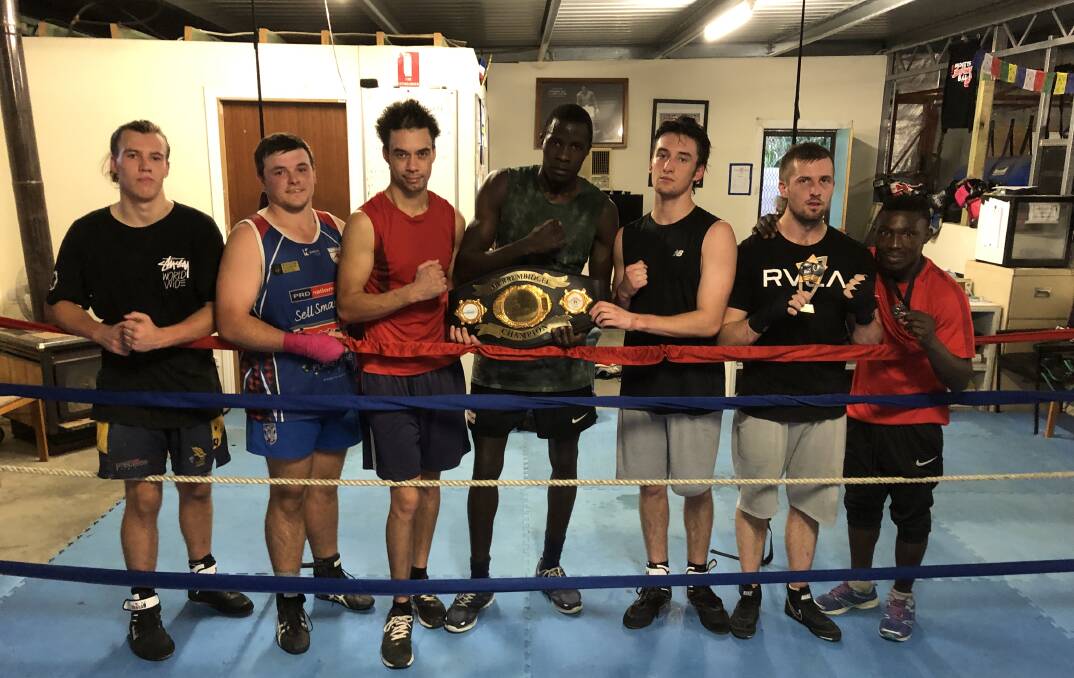 The Barefoot Boxing gym was buzzing at Thursday night's final training before the big event on Saturday. Picture: Peter Doherty