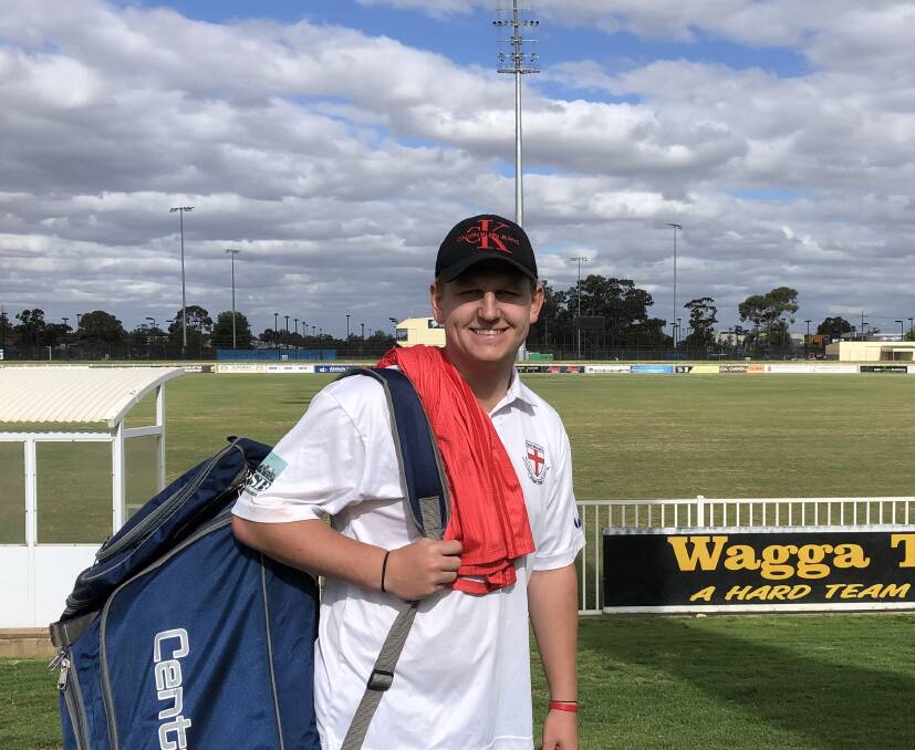 BARNSLEY BOY: St Michaels captain Beck Frostick at Robertson Oval this week. The Englishman is enjoying the opportunity to experience cricket on the other side of the world. Picture: Peter Doherty