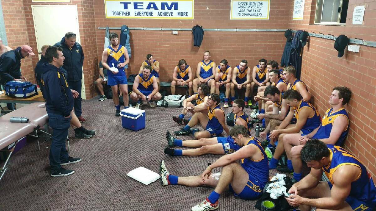 The Eagles early last year after breaking a long losing streak with victory against Leeton-Whitton.