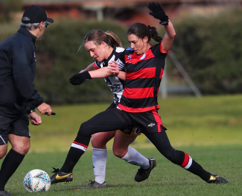 Wagga City Wanderers' Madeline Harris in action against Woden-Weston this year. 