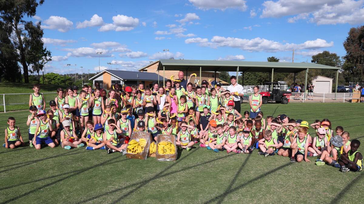 BIG OCCASION: Members of the Kooringal-Wagga Athletics club early last season. The club is gearing up for its 40th annual carnival this Sunday.