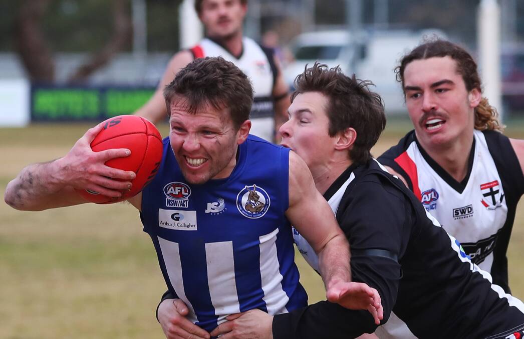 RETURNING ROOS: Highly-rated midfielder Sam Jensen will be back in the blue-and-white of Temora next season, along with the Shea brothers, Kieran and Tim.