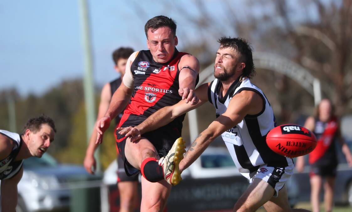 HONOURED: Marrar midfielder Chris O'Donnell led their efforts with a best-on-ground performance against The Rock-Yerong Creek. Picture: Emma Hillier