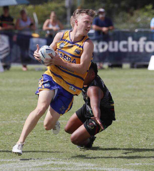 STAR ROLE: Finn Watkins was a key player in Parramatta's U18 boys win, making the scoot from dummy-half that led to their last-ditch try. 