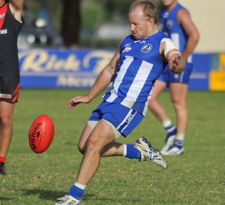 Mark Kruger led Temora to three flags in three years. He also booted 132 goals in his 40 games, including a casual 13 in a game against CSU in 2013. 