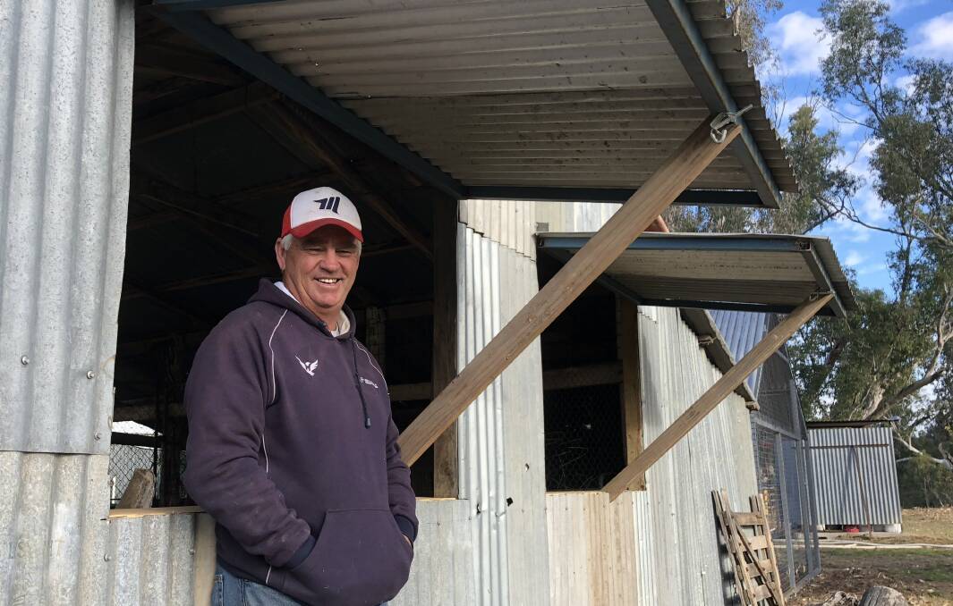 HAPPY MEMORIES: Chris Mortimer at home on his farm near Wagga this week. Picture: Peter Doherty