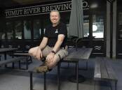 Co-owner of Tumut River Brewing Co Tim Martin at the new Kingston site. Picture by Gary Ramage