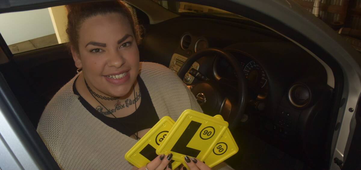 DRIVING CHANGE: A Wagga driving initiative is helping young Aboriginal woman Jojo Niki clock up the hours needed to get her probationary licence, which will change her life dramatically. Picture: Olivia Shying