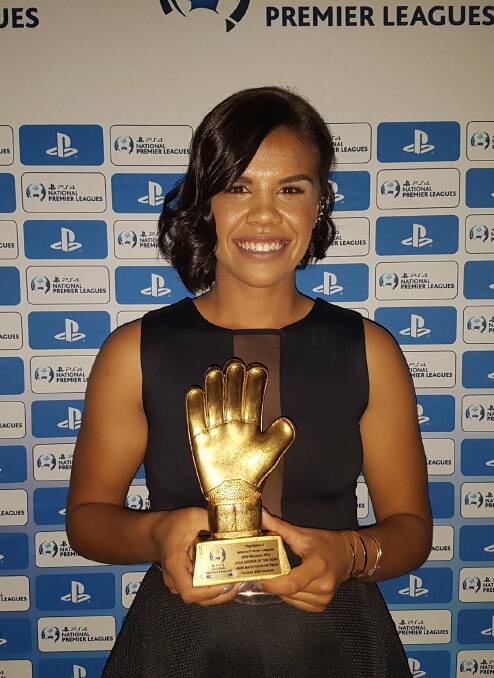 TWO IN A ROW: NPL Goalkeeper of the Year Wagga's Jada Whyman. 