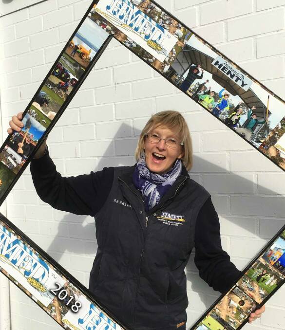 Kim Woods has been the energetic and ever efficient media manager at the Henty Machinery Field Days since 2012 ... in 2023 she released a book celebrating the event's 60-year history. Picture supplied