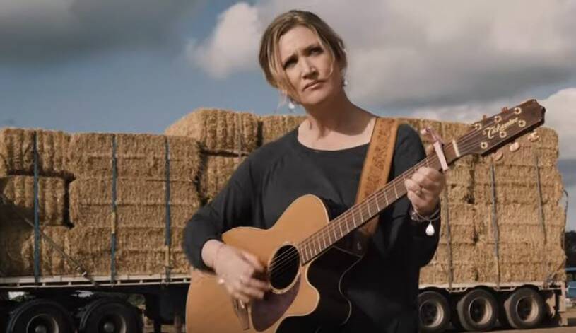 SHARE IT: Burrumbuttock Hay Runners founder Brenday Farrell is singing the praises of country music star Sara Storer's latest video release, Hayrunner.